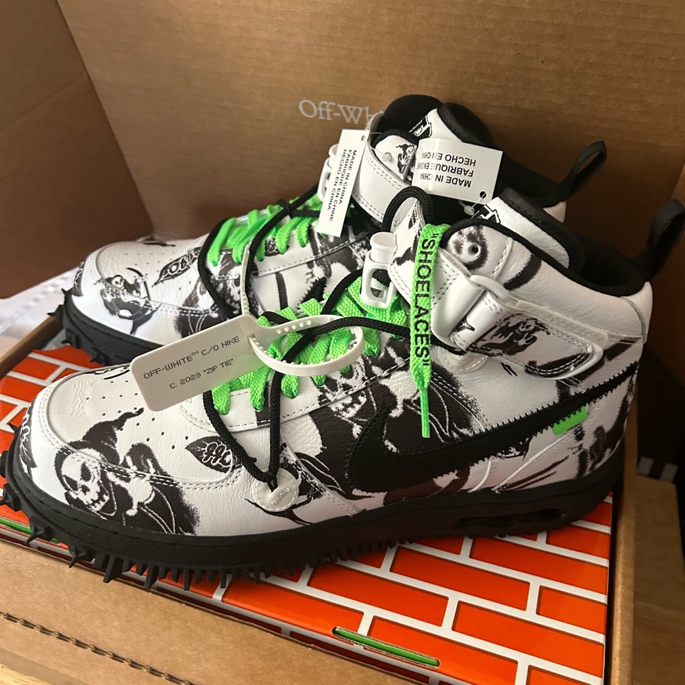 Off White c/o Nike - Grim Reaper Air Force Ones sz 12